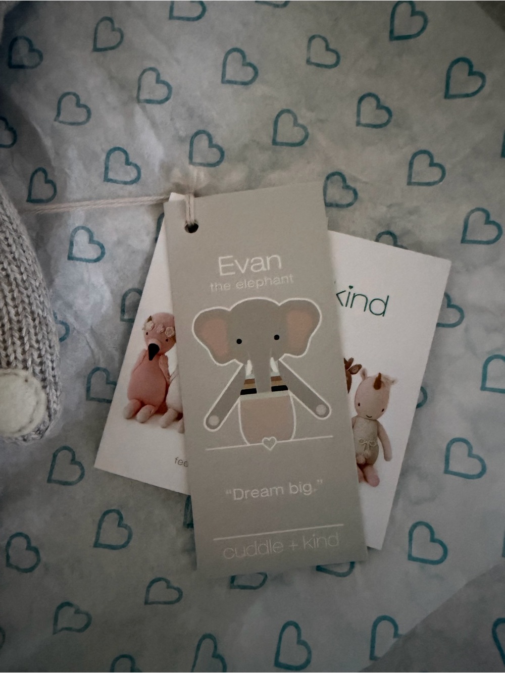 Cuddle + Kind Evan Knit Elephant Plush - Picture 2 of 5